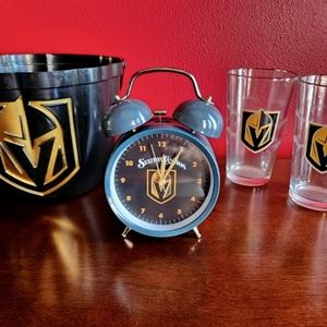 Vegas Golden Knights Bell Alarm Clock - Battery Operated - Brand New